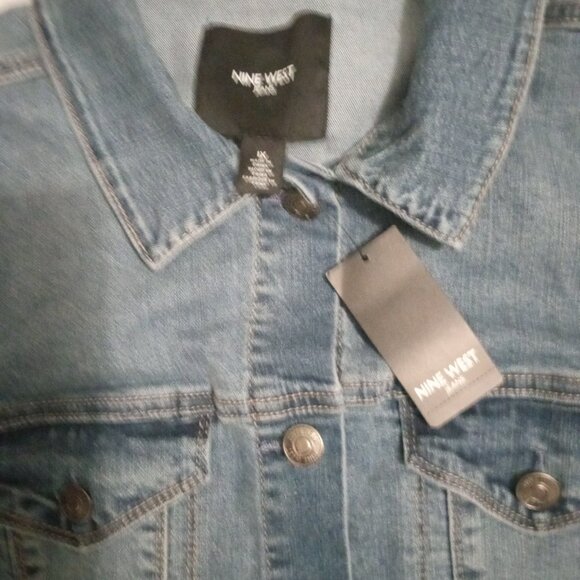 New Nine West Jeans women's long sleeves denim jacket size1X - Picture 3 of 11
